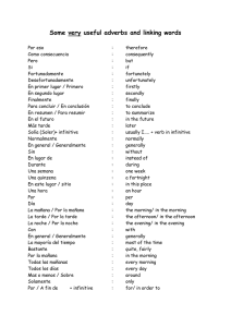 Some very useful adverbs and linking words