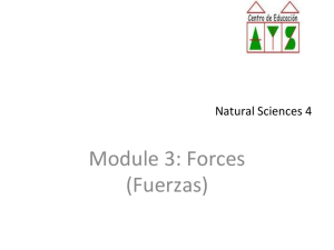 Module 3: Forces (Fuerzas)