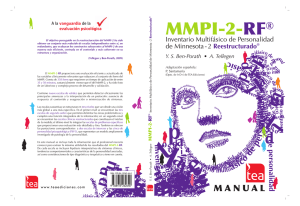 Extracto manual del MMPI-2-RF