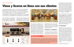 Vinos y licores en línea con sus clientes