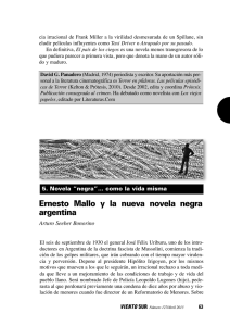 Ernesto Mallo y la nueva novela negra argentina