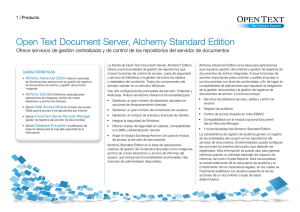 Open Text Document Server, Alchemy Standard Edition