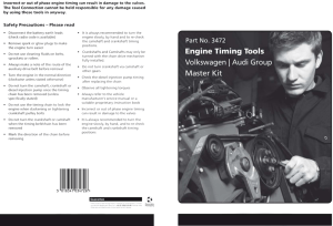 Incorrect or out of phase engine timing can result in