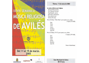 Edición 2005 - Semana de Música Religiosa de Avilés