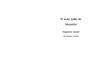El amor judío de Mussolini