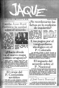 An&aacute;lisis Pol&iacute;tico Uruguay 1986: Izquierda, Partidos y Viraje Comunista