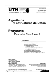 Algoritmos y Estructuras de Datos - UTN - FRLP