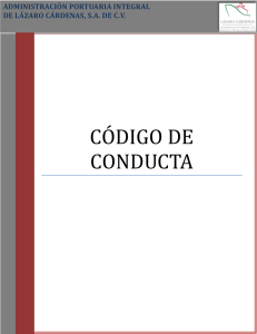 código de conducta - (API) Lázaro Cárdenas