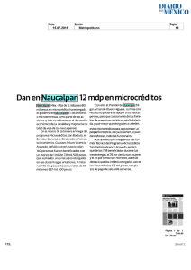 Dan en Naucalpan 12 mdp en microcréditos