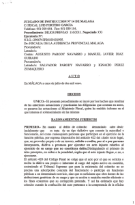 JUZGADO DE INSTRUCCION N“ 14 DE MALAGA C! FISCAL LUIS