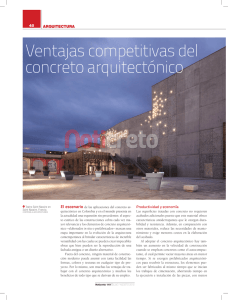 Ventajas competitivas del concreto arquitectónico