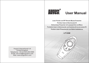 User Manual - August International