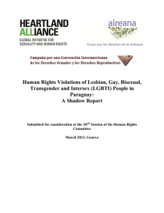 Human Rights Violations of Lesbian, Gay, Bisexual, Transgender