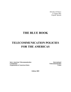 THE BLUE BOOK - Citel - Organization of American States