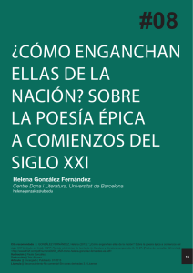 ¿cómo enganchan ellas de la nación? sobre la poesía épica