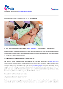Lactancia materna: Alternativas al uso del biberón