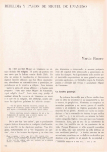 REBELD&Iacute;A Y PASI&Oacute;N DE MIGUEL DE UNAMUNO