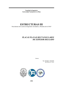 Placas Planas Rectangulares - Universidad Nacional de La Plata