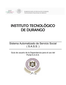 Servicio social - Instituto Tecnológico de Durango