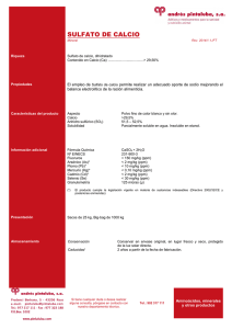 SULFATO DE CALCIO DIHIDRATADO (CaSO4) (1367) 2014 rev.1.1