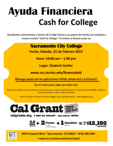 Ayuda Financiera - Sacramento City College