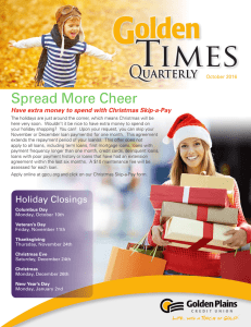 Spread More Cheer - Golden Plains Credit Union