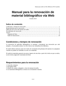 Manual para la renovación de material bibliográfico vía Web