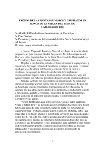 PREGÓN AÑO 2005 (D. Jose González Espinosa)