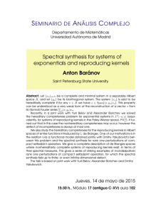 Spectral synthesis for systems of exponentials and reproducing