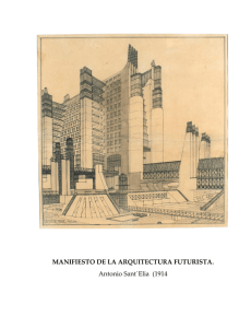 1914 Sant Elia Manifiesto de la arquitectura futurista