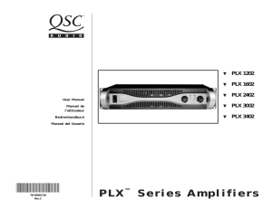 PLX™ Series Amplifiers