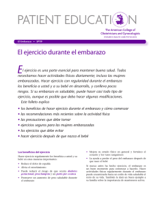 Patient Education Pamphlet, SP119, El ejercicio durante el