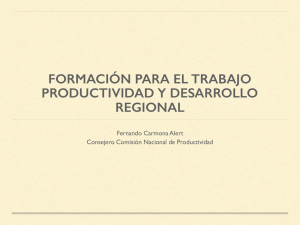 Presentación Fernando Carmona, Comisión Nacional Productividad