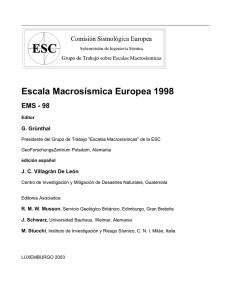 Escala Macrosísmica Europea 1998