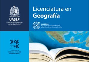Licenciatura en Geografía - Facultad de Ciencias Sociales y