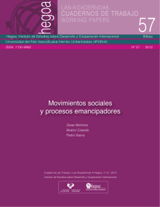 Movimientos sociales y procesos emancipadores