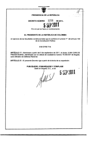 Decreto 3256 - Presidencia de la República de Colombia