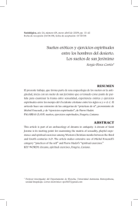 Sueños eróticos y ejercicios espirituales entre los hombres del