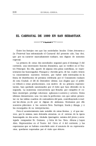 EL CARNAVAL DE 1889 EN SAN SEBASTIAN.