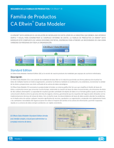 Familia de Productos CA ERwin Data Modeler