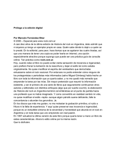 Prólogo a la edición digital Por Marcelo Fernández