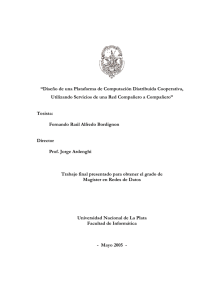&ldquo;Dise&ntilde;o de una Plataforma de Computaci&oacute;n Distribuida Cooperativa