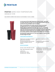 pentek serie high temperature carcasas de filtro
