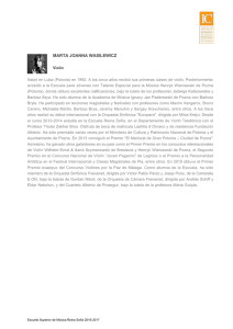 marta joanna wasilewicz - Instituto Internacional de Música de