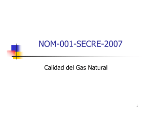 Calidad del Gas Natural - Comisión Reguladora de Energía