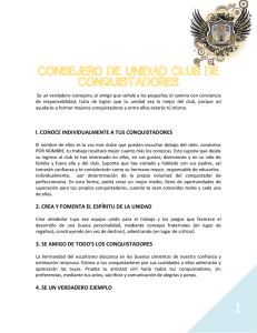 CONSEJERO DE UNIDAD CLUB DE CONQUISTADORES