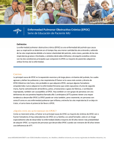 Enfermedad Pulmonar Obstructiva Crónica (EPOC) Serie de