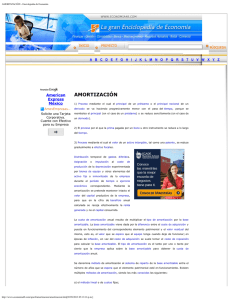 AMORTIZACIÓN - Enciclopedia de Economía