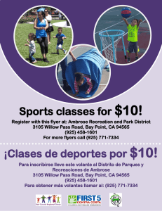 ¡Clases de deportes por $10! Sports classes for $10!