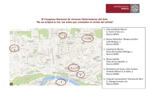 Mapa Sedes Congreso - Universidad de Murcia